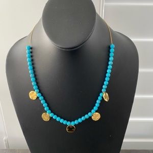 Gorjana blue power coin necklace